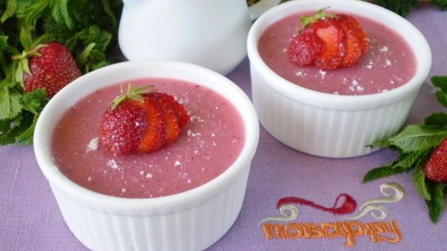 Рецепт клубничного суфле