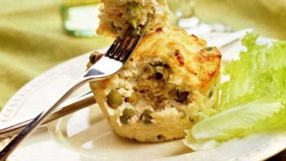 Рецепт Куриного суфле с зеленым горошком и сельдереем