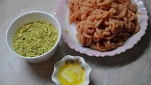 суфле из курицы с фисташками