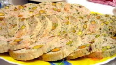 суфле из курицы с фисташками