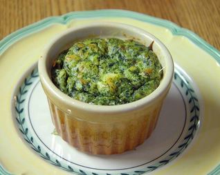 Суфле из шпината и моркови