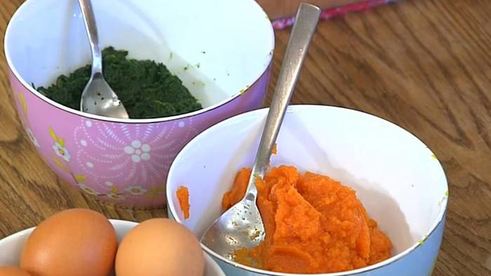 суфле из шпината и моркови