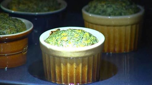 суфле из шпината и моркови