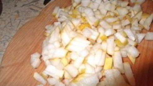 суфле из яблок и творога