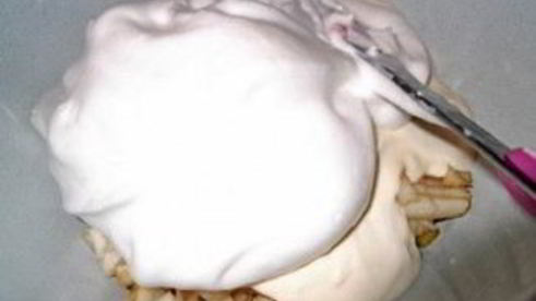 суфле из яблок и творога