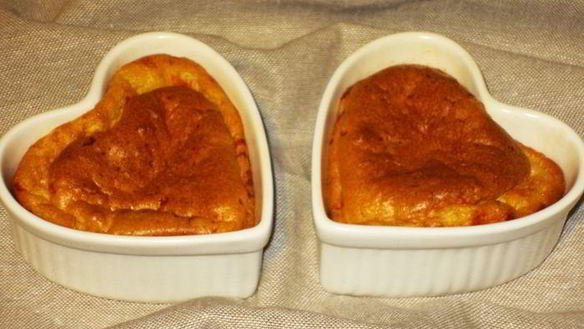 Рецепт Сырного суфле Горячие сердца