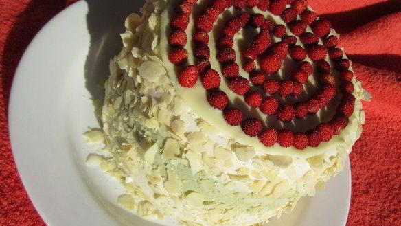 Рецепт Торта-суфле Мята с земляникой