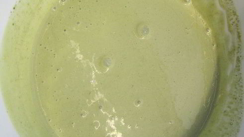 торт-суфле мята с земляникой