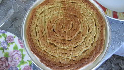 торт-суфле мята с земляникой