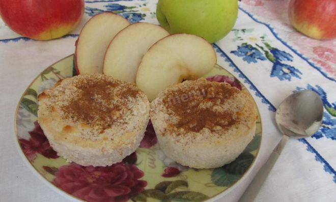 Творожно-яблочное суфле