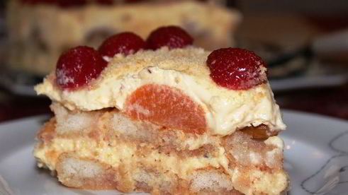 кофейно-клубничный тирамису