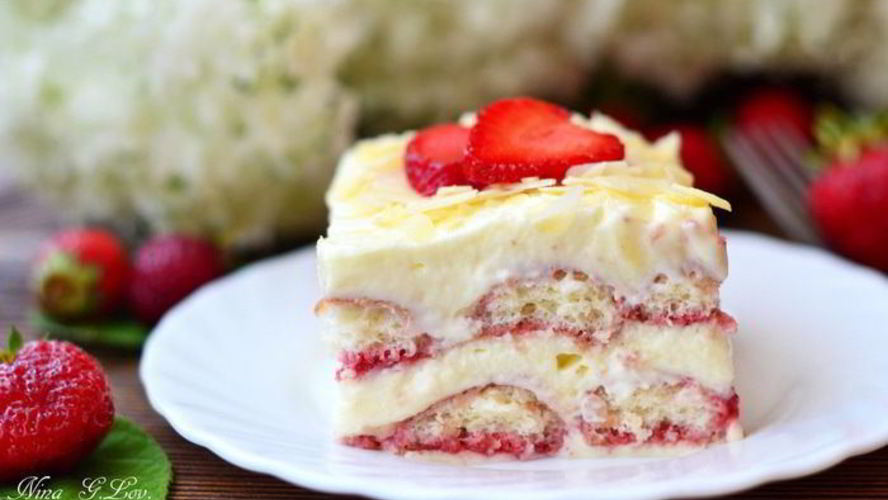 Рецепт тирамису клубничный