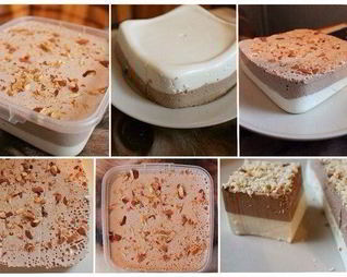 Ванильно-шоколадный творожный десерт