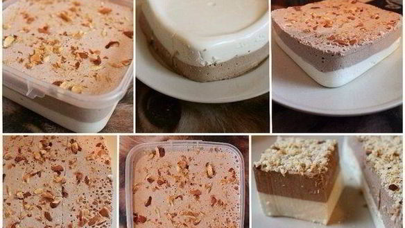 Рецепт Ванильно-шоколадного творожного десерт