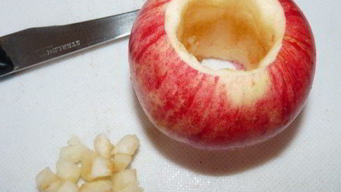 яблоки, запеченные с творогом