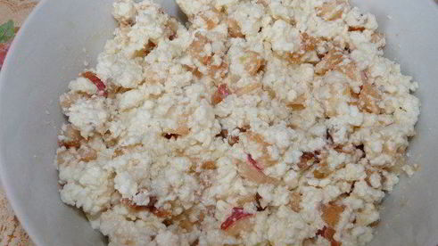 яблоки, запеченные с творогом