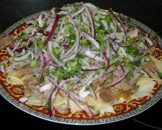 Бешбармак из баранины