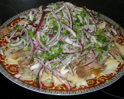 Бешбармак из баранины