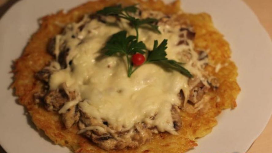 Рецепт драников с грибами