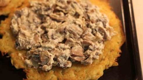 драники с грибами