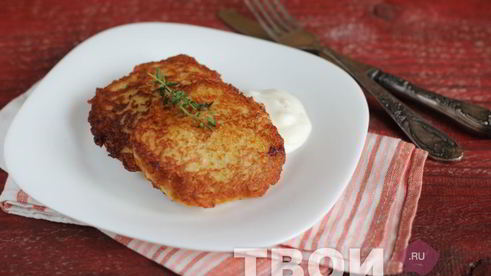 драники с мясом