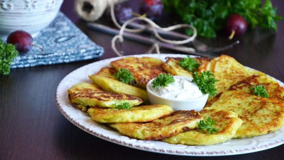 Рецепт Кабачковых драников из кабачков и картошки