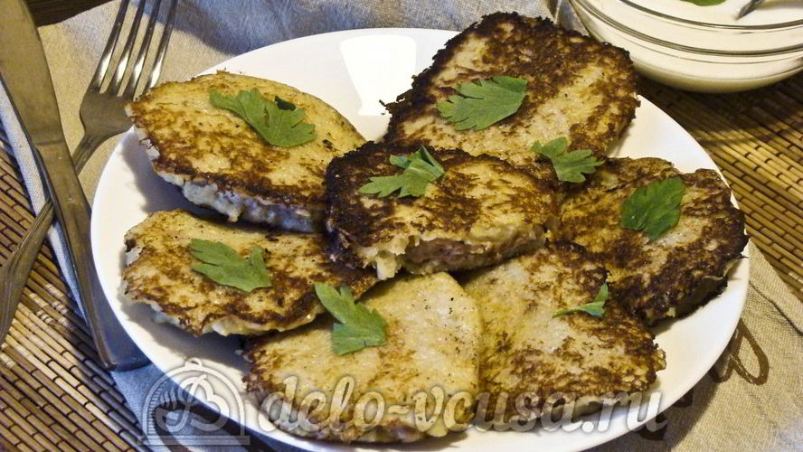 Рецепт картофельных драников с мясом