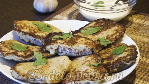 картофельные драники с мясом