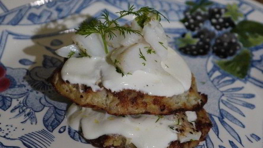 Рецепт картофельных драников с треской