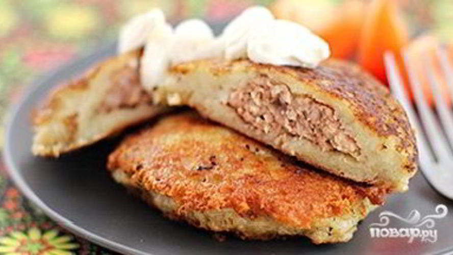 Рецепт колдунов с фаршем