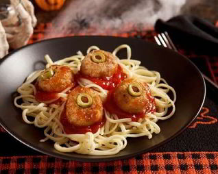 Фрикадельки с болоньезе из маслин