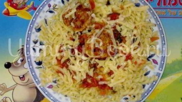 Рецепт Фрикаделек с макаронами в соусе