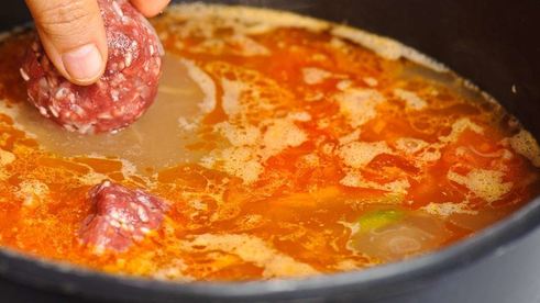 фрикадельки с подливкой