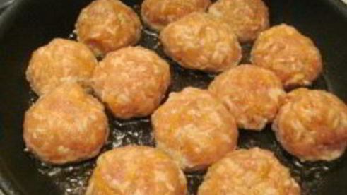фрикадельки с рисом