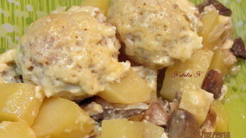 фрикадельки в горшочке