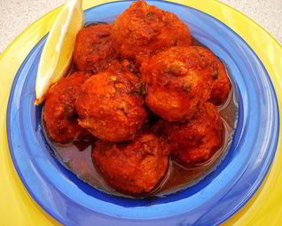 Рыбные фрикадельки в имбирном соусе