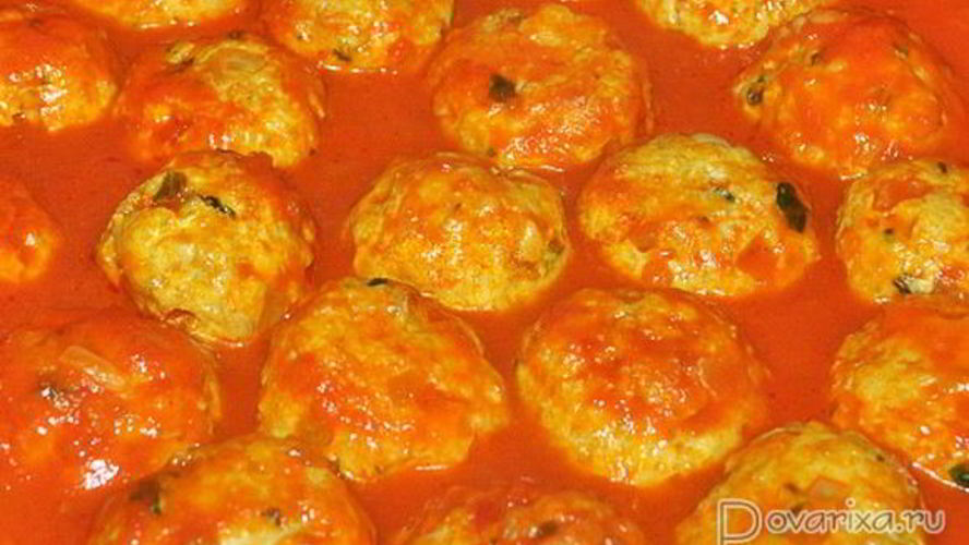 Рецепт рыбных фрикаделек в томатном соусе