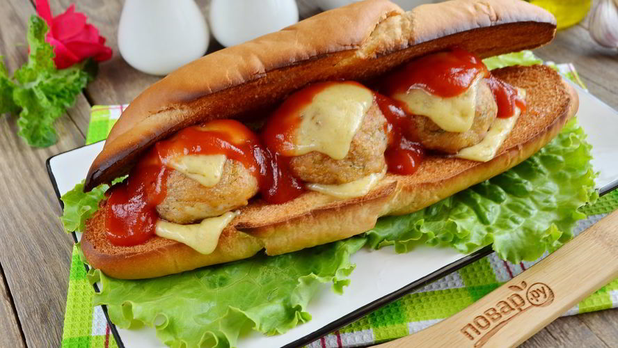 Рецепт субмарины с фрикадельками