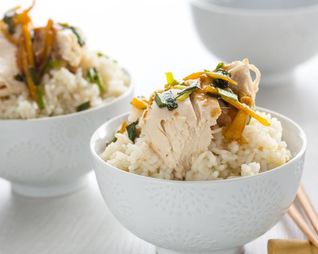 Чикен райс, сингапурский рис с курицей