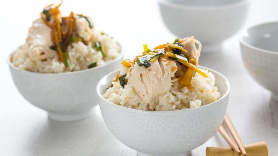 Рецепт чикена райс, сингапурский рис с курицей