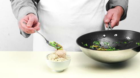 чикен райс, сингапурский рис с курицей