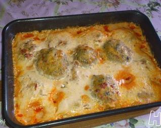 Гречневые крокеты под соусом