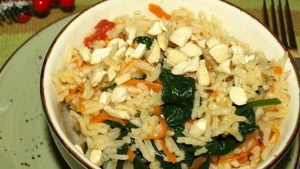 Рецепт Индийского риса со шпинатом