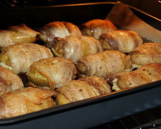 Картофель с беконом
