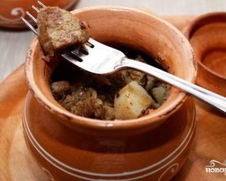 Картофель с говядиной в духовке