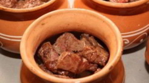 картофель с говядиной в духовке