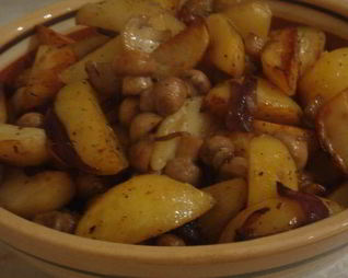 Картофель с грибами