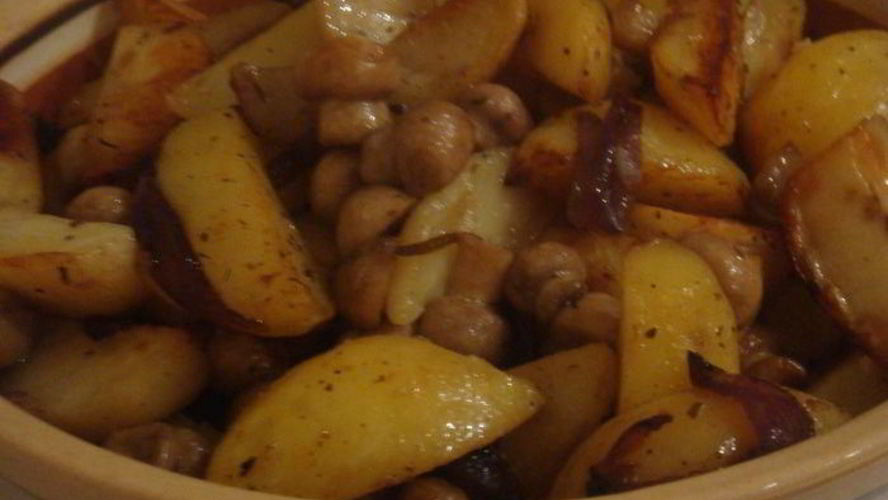 Рецепт картофеля с грибами