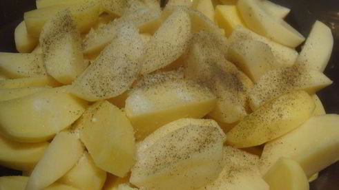 картофель с грибами