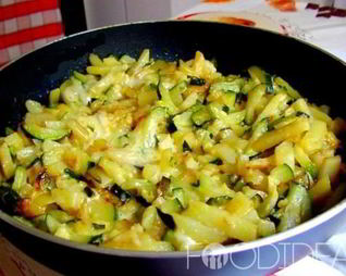 Картофель с кабачками